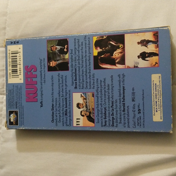 6/$15 Kuffs 1992 ‧Action Comedy vhr tape - Picture 2 of 4